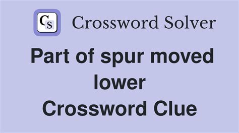 spur on crossword clue